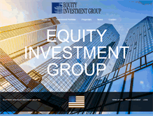 Tablet Screenshot of equityinvestmentgroup.com